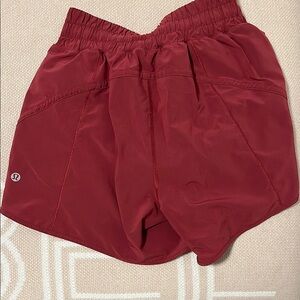 lululemon athletica Red Athletic Shorts Lightweight Performance